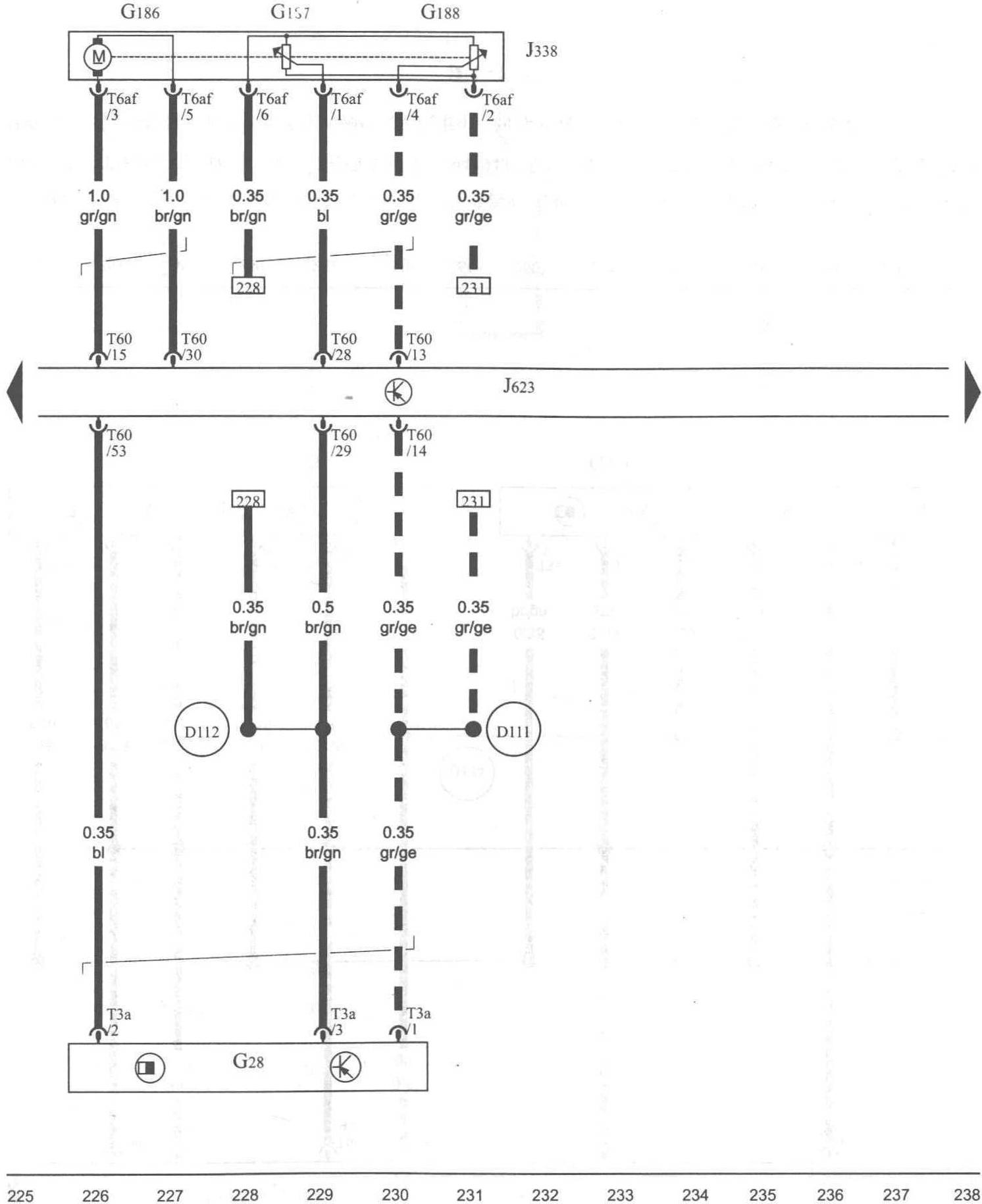 图1-1-17 发动机转速传感器、节气门控制单元、发动机控制单元